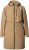 Ulla Popken Hooded with Zippered Pockets and Zippered Side Slits Jacket Mocha - Geci - 