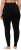 Ulla Popken Basic Stretch Knit Ankle Length Leggings Black - Blugi & Pantaloni pentru Femei Mărimi Mari – Plus Size - 