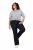 Ulla Popken Marie Fit Bootcut Stretch Jeans Dark Blue Denim - Ulla Popken - Ulla Popken Îmbrăcăminte Plus-Size