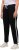 Ulla Popken Side Stripe Adjustable Drawstring Waist Joggers Black - Blugi & Pantaloni pentru Femei Mărimi Mari – Plus Size - 