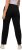 Ulla Popken Side Stripe Adjustable Drawstring Waist Joggers Black - Blugi & Pantaloni pentru Femei Mărimi Mari – Plus Size - 