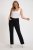Ulla Popken Basic Mony Tapered Leg Stretch Pants Black - Blugi & Pantaloni pentru Femei Mărimi Mari – Plus Size - 