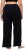 Ulla Popken Wide Leg Smocked Waist Knit Pants Black - Blugi & Pantaloni pentru Femei Mărimi Mari – Plus Size - 