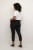 Kaffe Curve Ana Scurtați Twill Jeggings Negru intens - Blugi & Pantaloni pentru Femei Mărimi Mari – Plus Size - 