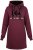 Nora Mikken KADRI Long Hoodie Burgundy - Pulovere & hanorace - 