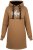 Nora Mikken KADRI WHITE Long Hoodie Camel - Pulovere & hanorace - 