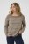 Kaffe Curve Linia Boatneck Pullover Morel Melange with Silver Lurex - Pulovere tricotate - 
