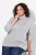 Ulla Popken Basic Long Sleeve Slim Fit Turtleneck Light Grey Melange - Pulovere & hanorace - Bluze, Hanorace & Tricotaje Comode