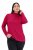 Ulla Popken Basic Long Sleeve Slim Fit Turtleneck Red - Pulovere & hanorace - Bluze, Hanorace & Tricotaje Comode
