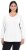 Ulla Popken Back To Basics V-Neck Relaxed Fit Cotton Tee Snow White - Tricouri - 