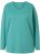 Ulla Popken Back To Basics V-Neck Relaxed Fit Cotton Tee Green - Tricouri - 