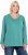 Ulla Popken Back To Basics V-Neck Relaxed Fit Cotton Tee Green - Tricouri - 