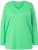 Ulla Popken Back To Basics V-Neck Relaxed Fit Cotton Tee Mint Green - Tricouri - 