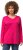 Ulla Popken Back To Basics V-Neck Relaxed Fit Cotton Tee Magenta Pink - Tricouri - 
