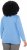 Ulla Popken Back To Basics V-Neck Relaxed Fit Cotton Tee Light Cornflower - Tricouri - 