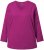 Ulla Popken Back To Basics V-Neck Relaxed Fit Cotton Tee Berry - Tricouri - 