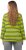 Ulla Popken Striped Hem Long Sleeve Tee Apple Green - Tricouri imprimate pentru femei - 