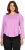 Ulla Popken Layered Look Memories Embroidered Long Sleeve Tee Amethyst - Tricouri imprimate pentru femei - 