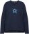 Ulla Popken Star Long Sleeve Graphic Tee Navy Blue - Tricouri imprimate pentru femei - 