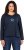 Ulla Popken Star Long Sleeve Graphic Tee Navy Blue - Tricouri imprimate pentru femei - 
