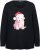 Ulla Popken Puppy Graphic Christmas Long Sleeve T-Shirt Black - Tricouri - 