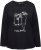 Ulla Popken Metallic Graphic Holiday Tee Black - Tricouri imprimate pentru femei - 