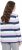 Ulla Popken Striped Knotted Hem Long Sleeve Tee Lavender - Tricouri imprimate pentru femei - 
