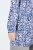 Ulla Popken Allover Printed Pleated Long Sleeve Tee Dark Blue - Tricouri imprimate pentru femei - Tricouri cu imprimeu pentru femei