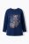 Ulla Popken Inverted Seam Long Sleeve Graphic Tee Ink Blue - Tricouri - 