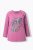 Ulla Popken Inverted Seam Long Sleeve Graphic Tee Dark Rose - Tricouri imprimate pentru femei - 