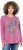 Ulla Popken Inverted Seam Long Sleeve Graphic Tee Dark Rose - Tricouri imprimate pentru femei - 