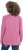 Ulla Popken Inverted Seam Long Sleeve Graphic Tee Dark Rose - Tricouri imprimate pentru femei - 