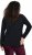 Ulla Popken Motivational Graphic Long Sleeve Tee Black - Tricouri imprimate pentru femei - 
