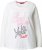Ulla Popken Motivational Graphic Long Sleeve Tee Off-White - Tricouri imprimate pentru femei - 