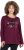 Ulla Popken Your Story Sequined Long Sleeve Tunic Tee Dark Ruby - Tricouri imprimate pentru femei - 