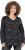 Ulla Popken Allover Printed Long Sleeve Tee Black - Tricouri imprimate pentru femei - 