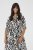 Kaffe Curve Alia Shirt Dress Black Chalk Animal - Rochii midi - 