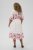 Kaffe Curve Rosa Midi Dress White Rose Border Flower - Rochii - 