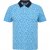 North Latitude Polo Pique Printed Turquoise - Tricouri polo - Tricouri Polo Bărbați Mărimi Mari
