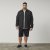 North Latitude 61106 Overshirt Stil Costum Cu Fermoar Integral Negru - Geci - Geci Bărbați Mărimi Mari