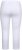 Ulla Popken Basic Stretch Knit Capris White - Blugi & Pantaloni pentru Femei Mărimi Mari – Plus Size - 