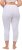 Ulla Popken Basic Stretch Knit Capris White - Blugi & Pantaloni pentru Femei Mărimi Mari – Plus Size - 