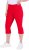 Ulla Popken Bengaline Elastic Waist Stretch Capri Pants Red - Blugi & Pantaloni pentru Femei Mărimi Mari – Plus Size - 