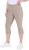 Ulla Popken Bengaline Elastic Waist Stretch Capri Pants Orange - Blugi & Pantaloni pentru Femei Mărimi Mari – Plus Size - 