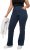 Ulla Popken Wide Leg Elastic Waist Mary Fit Marlene Stretch Jeans Denim Blue - Blugi & Pantaloni pentru Femei Mărimi Mari – Plus Size - 