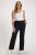 Ulla Popken Drawstring Elastic Waist Mary Fit Linen Pants Black - Blugi & Pantaloni pentru Femei Mărimi Mari – Plus Size - 