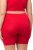 Ulla Popken Lace Hem Stretch Viscose Knit Bicycle Length Lounge Shorts Red - Blugi & Pantaloni pentru Femei Mărimi Mari – Plus Size - 