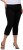 Ulla Popken Mony Stretch Capri Pants Black - Blugi & Pantaloni pentru Femei Mărimi Mari – Plus Size - 