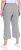 Ulla Popken Cool Linen Elastic Waist Capri Pants Light Grey Melange - Blugi & Pantaloni pentru Femei Mărimi Mari – Plus Size - 
