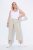 Ulla Popken Cool Linen Elastic Waist Capri Pants Brown - Blugi & Pantaloni pentru Femei Mărimi Mari – Plus Size - 